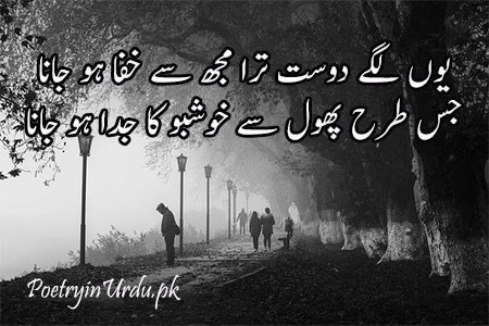 khafa dost shayari image