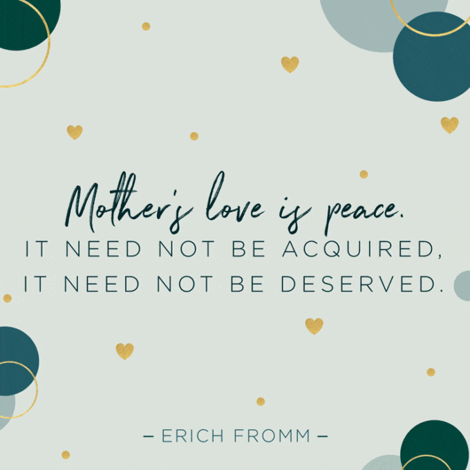 mothers love is peace quote gif image