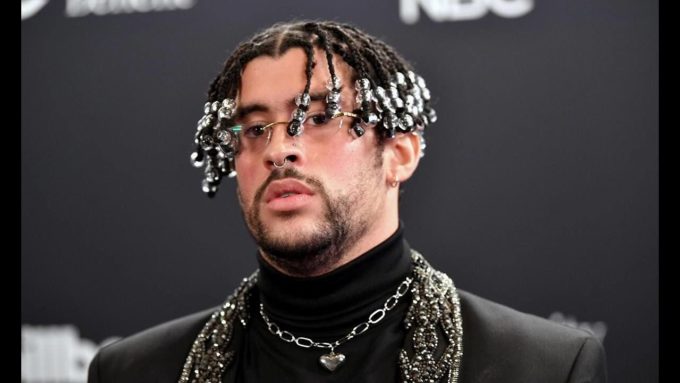 bad bunny beaded deadlocks hairstyle