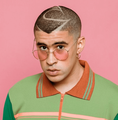 bad bunny cool buzz cut design