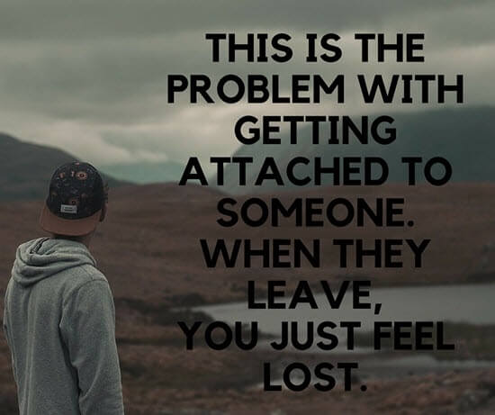 feeling lost without love quote with pic