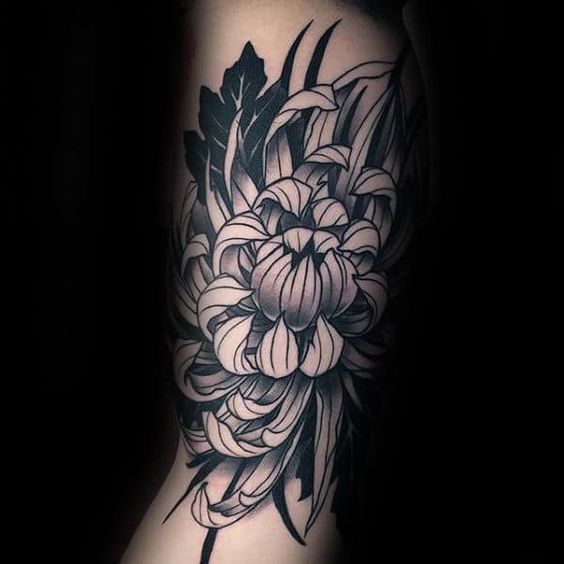 flower tattoo design for men born in November