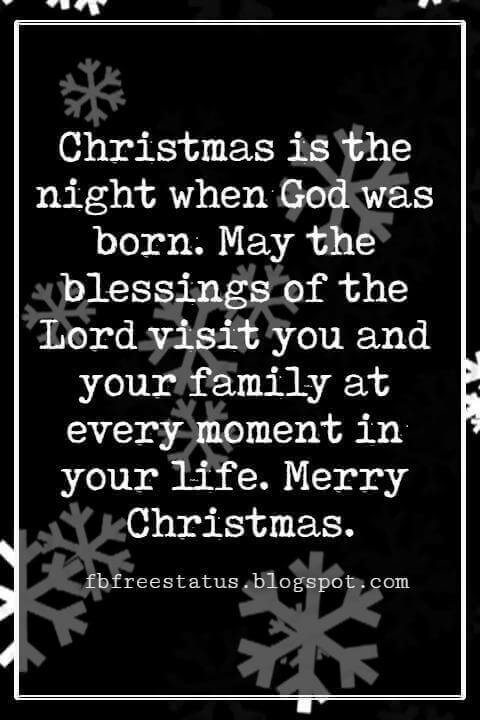 merry xmas blessings quote image