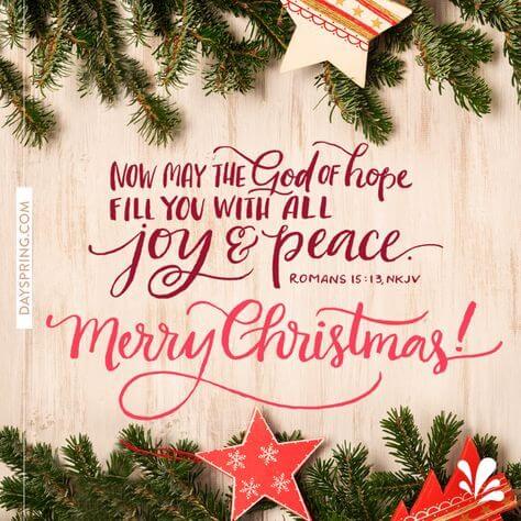romans 15:13 verse image for xmas