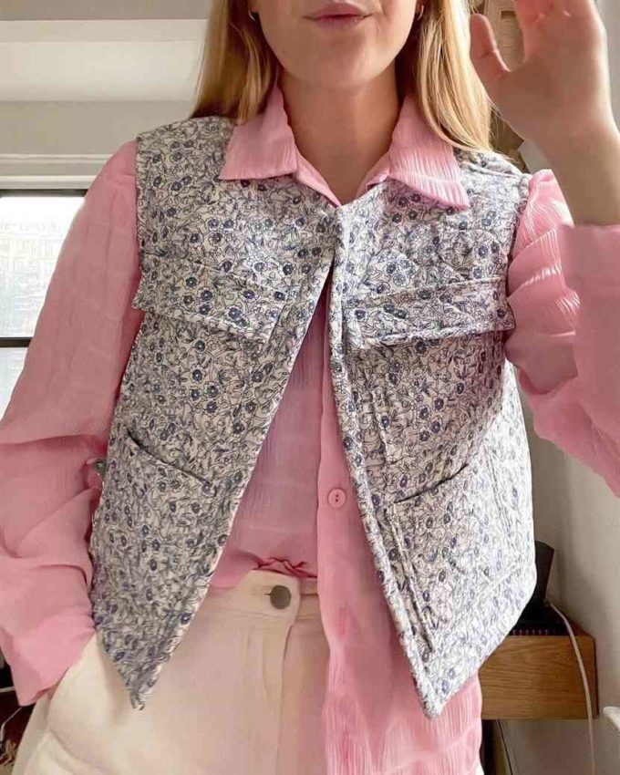 quilted vest outfit idea