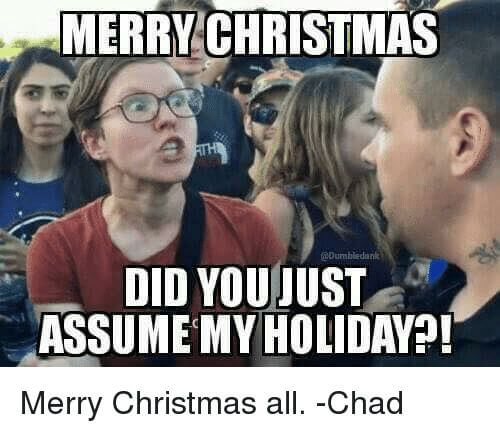 funny sarcastic merry christmas meme