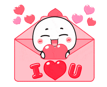 cute animated i love you image for valentines day