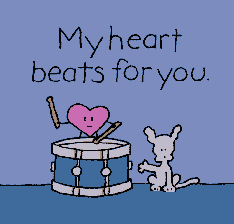 cute love message animated image for valentines day
