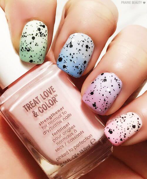 ombre easter egg nails