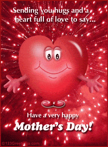 sending hugs animated happy mothers day gif card image