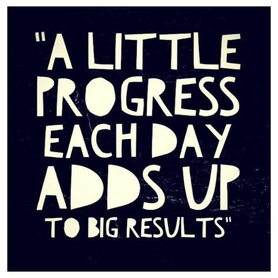 big results motivational life quote image