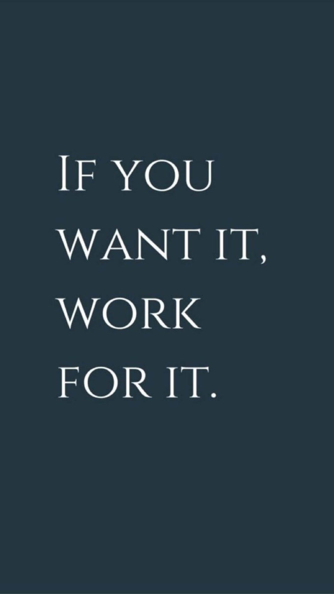 if you want it work for it motivational life quote image