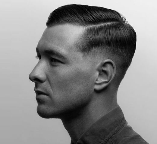 men military style haircut