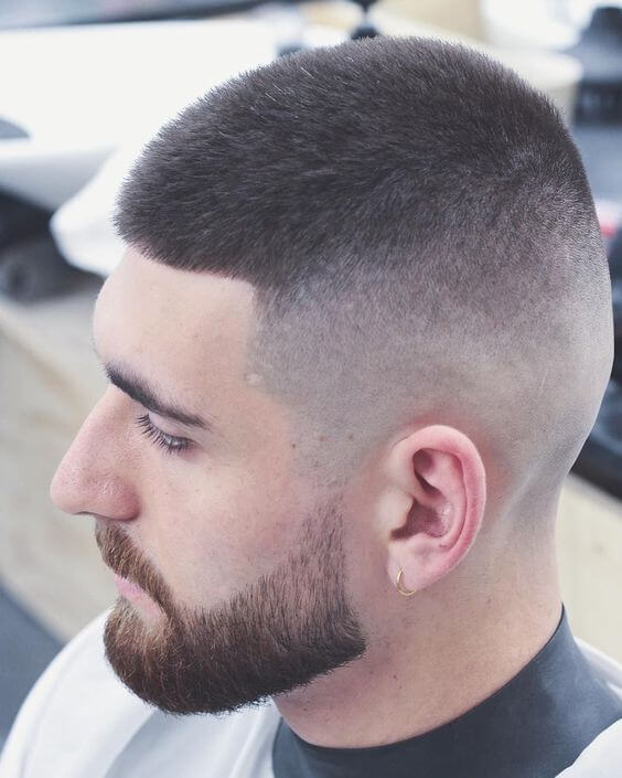 men tapered haircut style for short hair