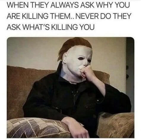 Michael Myers Halloween costume meme idea