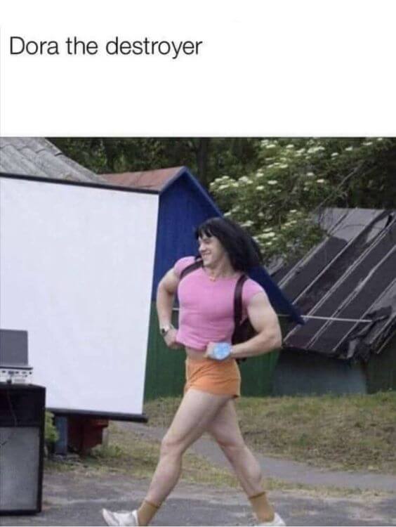 funny Dora Halloween costume meme idea