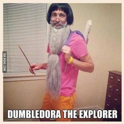 funny dumble Dora Halloween costume meme idea