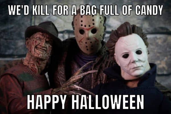 famous killers Halloween costume meme idea