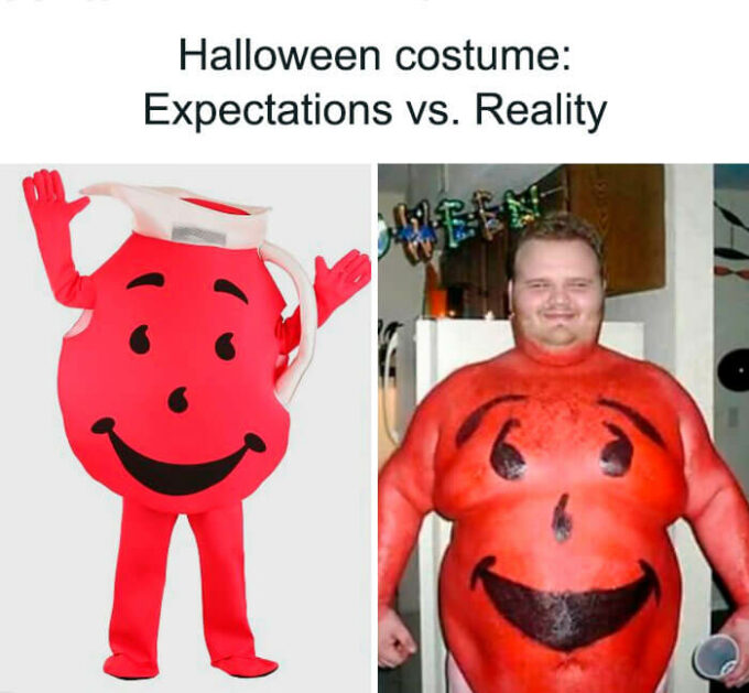 funny fat Halloween costume meme idea