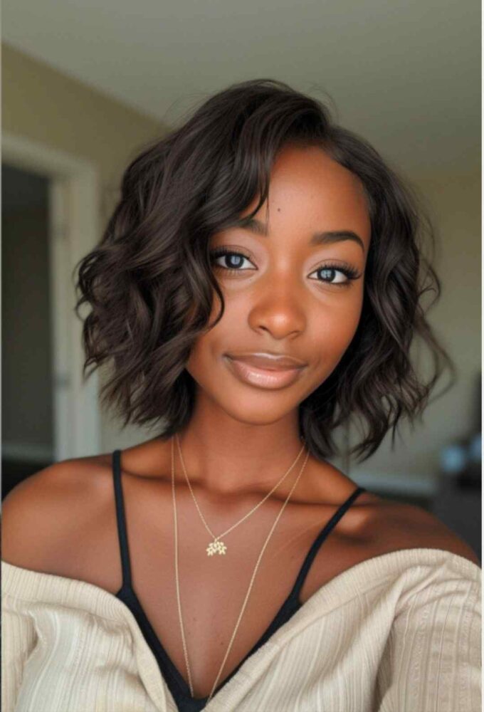 short layered shaggy bob hairstyle 