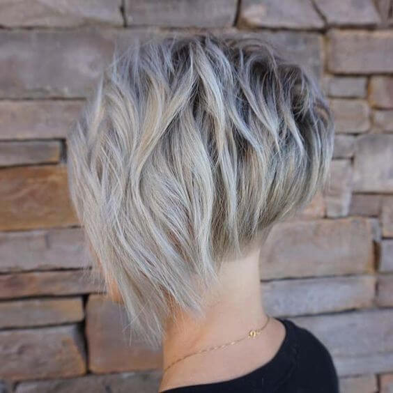 asymmetrical pixie bob haircut