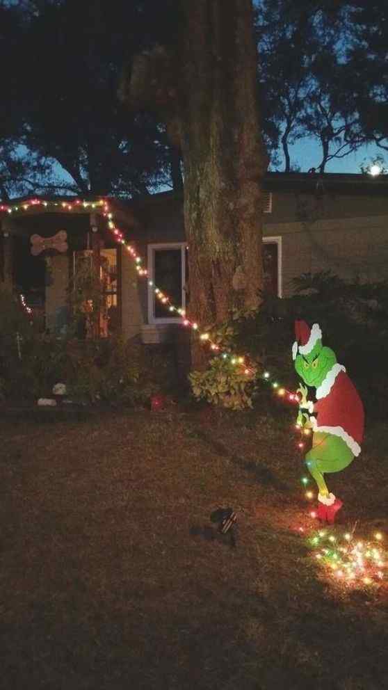 outdoor lighting grinch christmas decoration